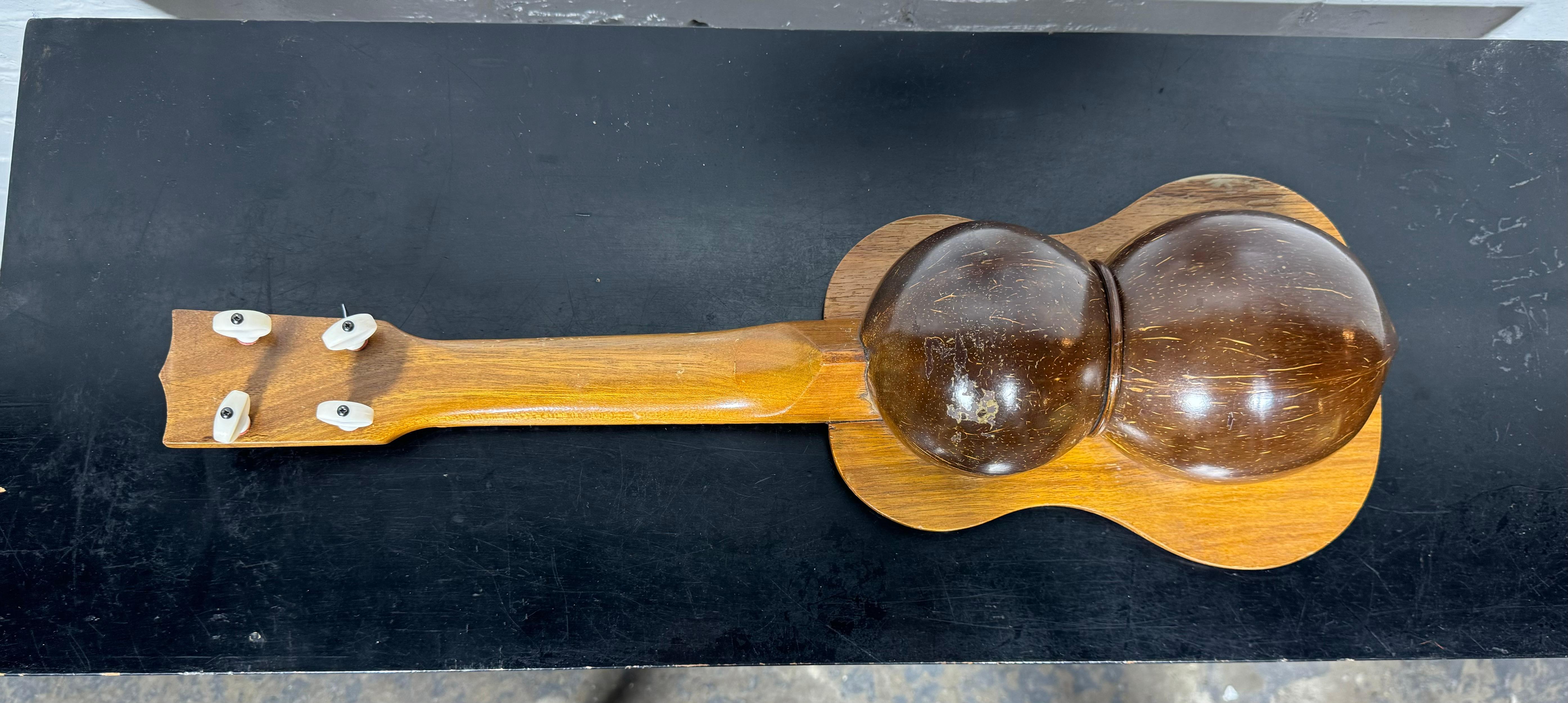 Rare Hawaiian Ukulele made by Coconut Uke Inc. Very Unusual  amazing tone/sound 1