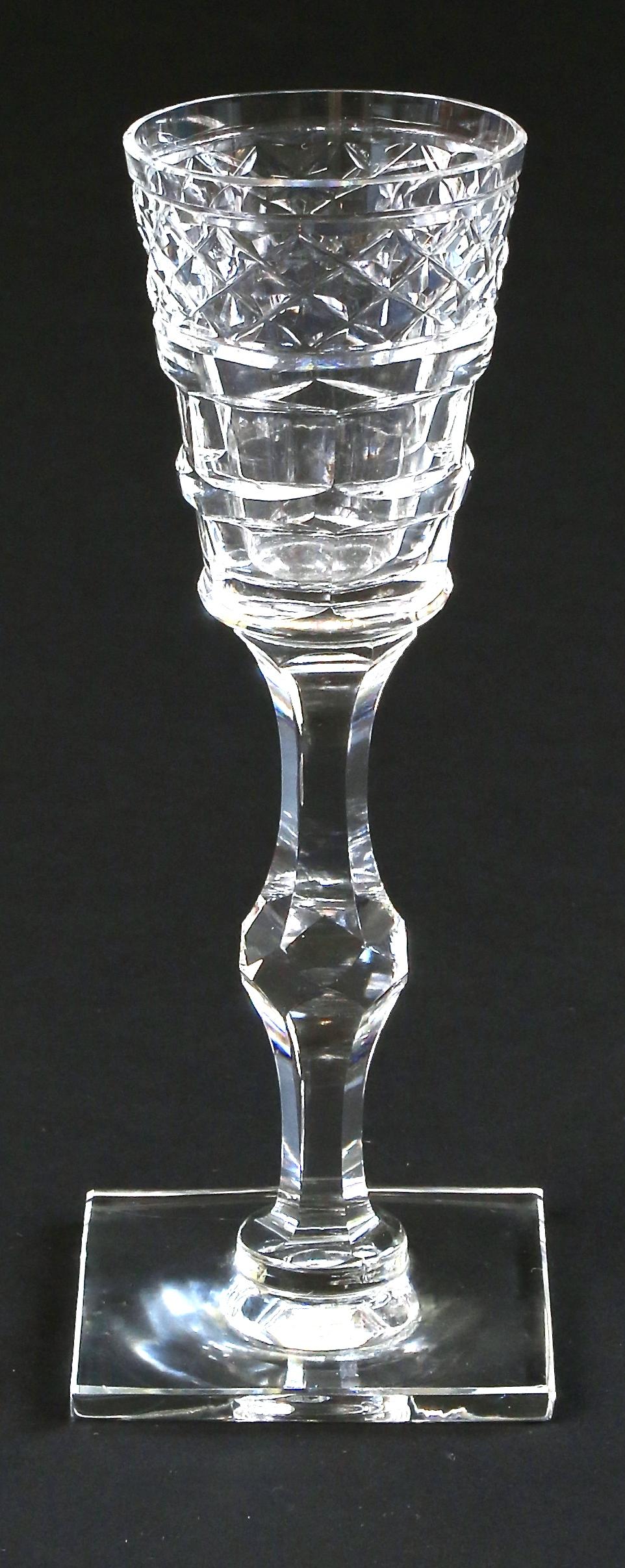 Blown Glass Rare Hawkes Hand-Cut Crystal Service for 12 For Sale