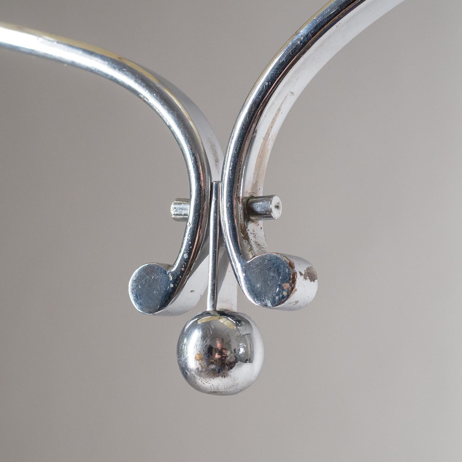 Mid-20th Century Rare Heart Shaped Art Deco Chandelier, 1930s