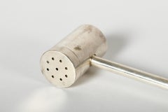 Rare Heavy Carl Auböck Silvered Salt Shaker in Shape of a Small Hammer