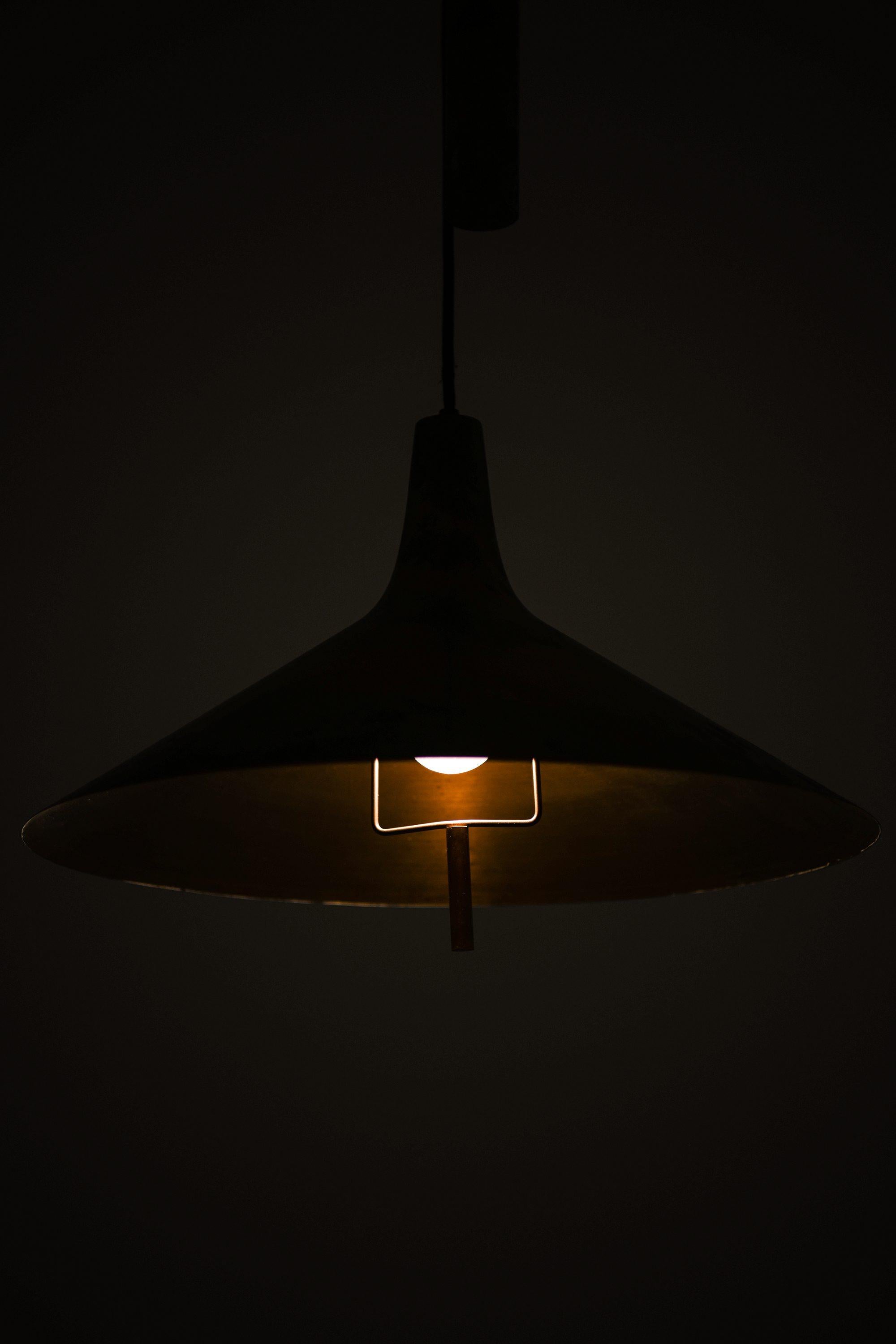 Danese Rara lampada da soffitto regolabile in altezza in ottone in vendita