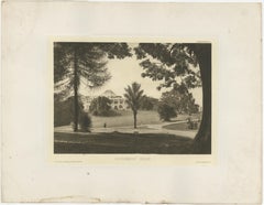 Rare Heliograph of the Government House in Colonial Singapore, 1907