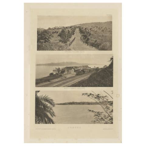 Rare Heliogravures of Singapore and Johore, Published in 1907