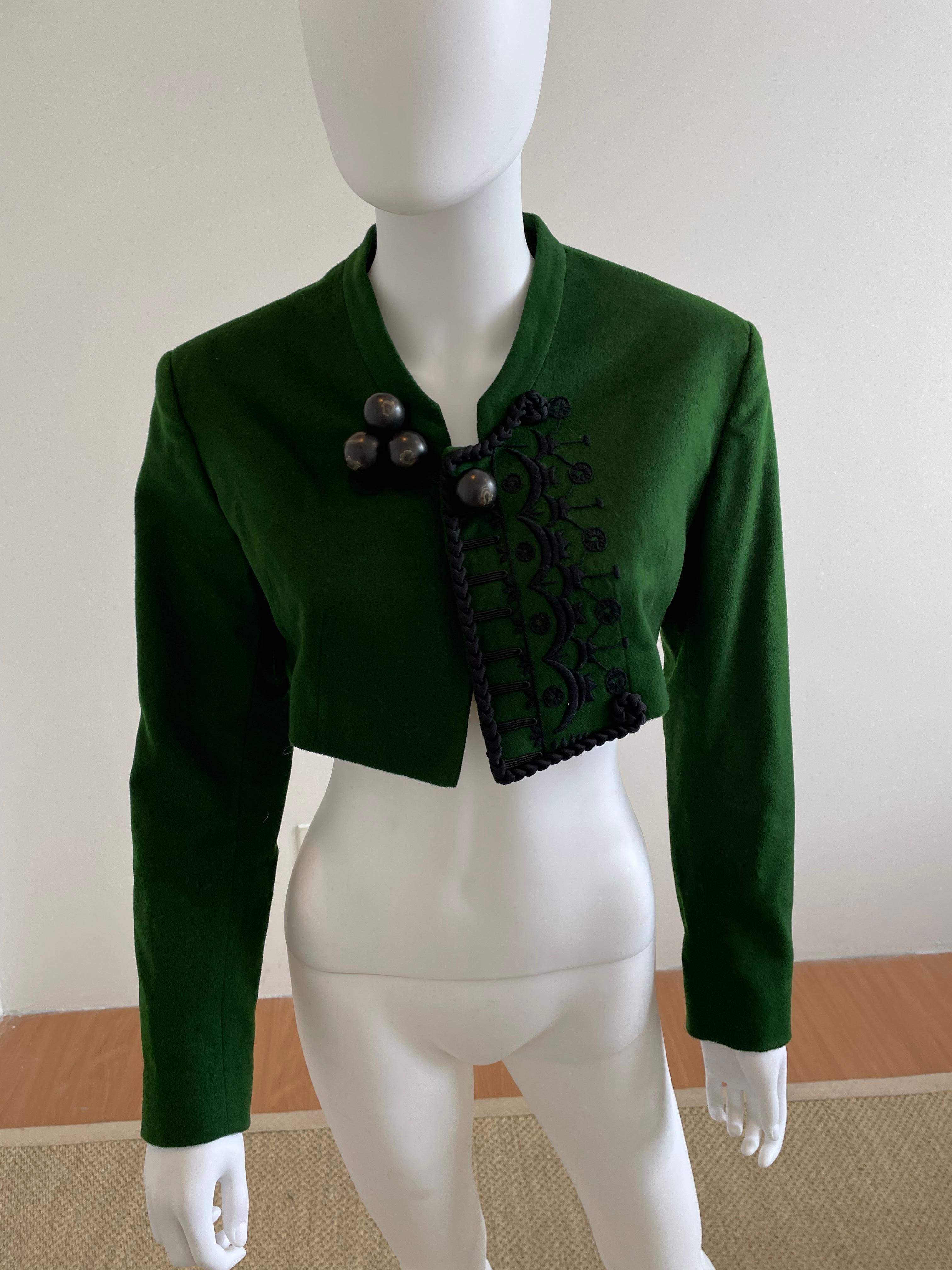 Women's or Men's Rare Helmut Lang Collection Calla Green Cropped Jacket