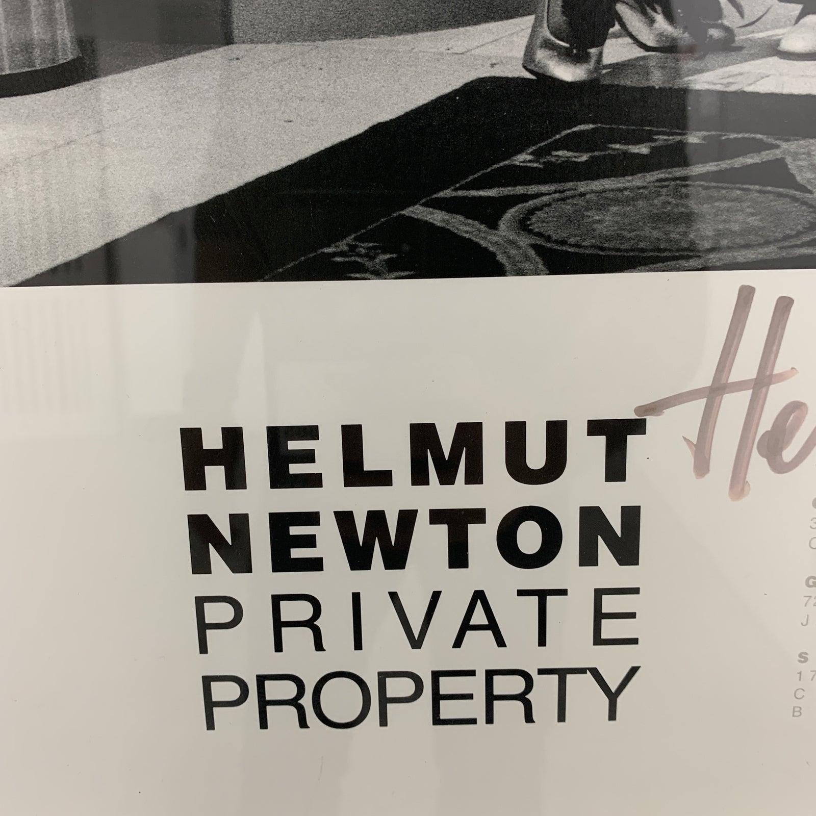 Design Plus Gallery presents a rare Helmut Newtwon original international exhibition poster 