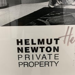 Rare Helmut Newton Original International Exhibition Poster "Private Property"