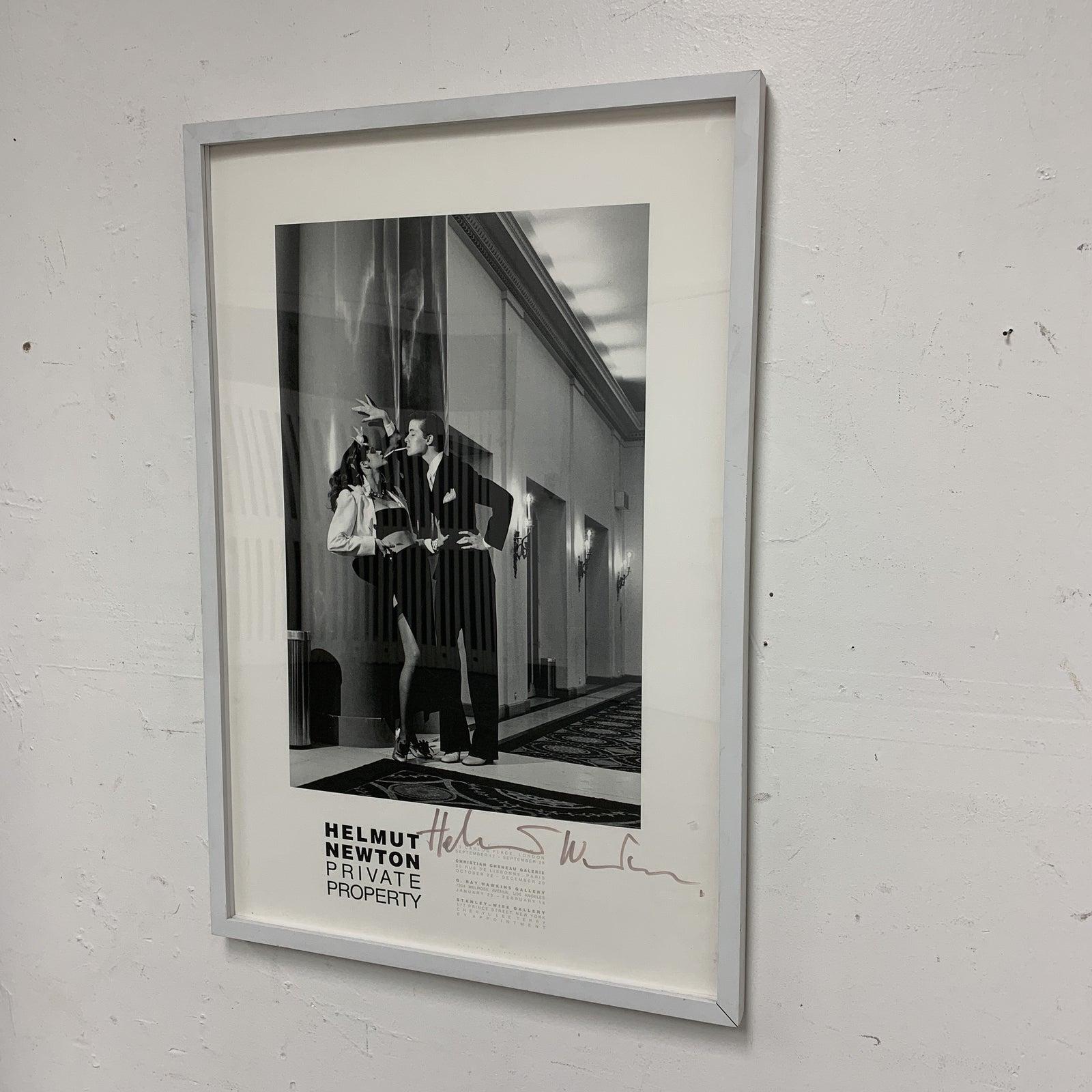 American Rare Helmut Newton Original International Exhibition Poster 