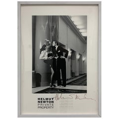 Rare Helmut Newton Original International Exhibition Poster "Private Property"