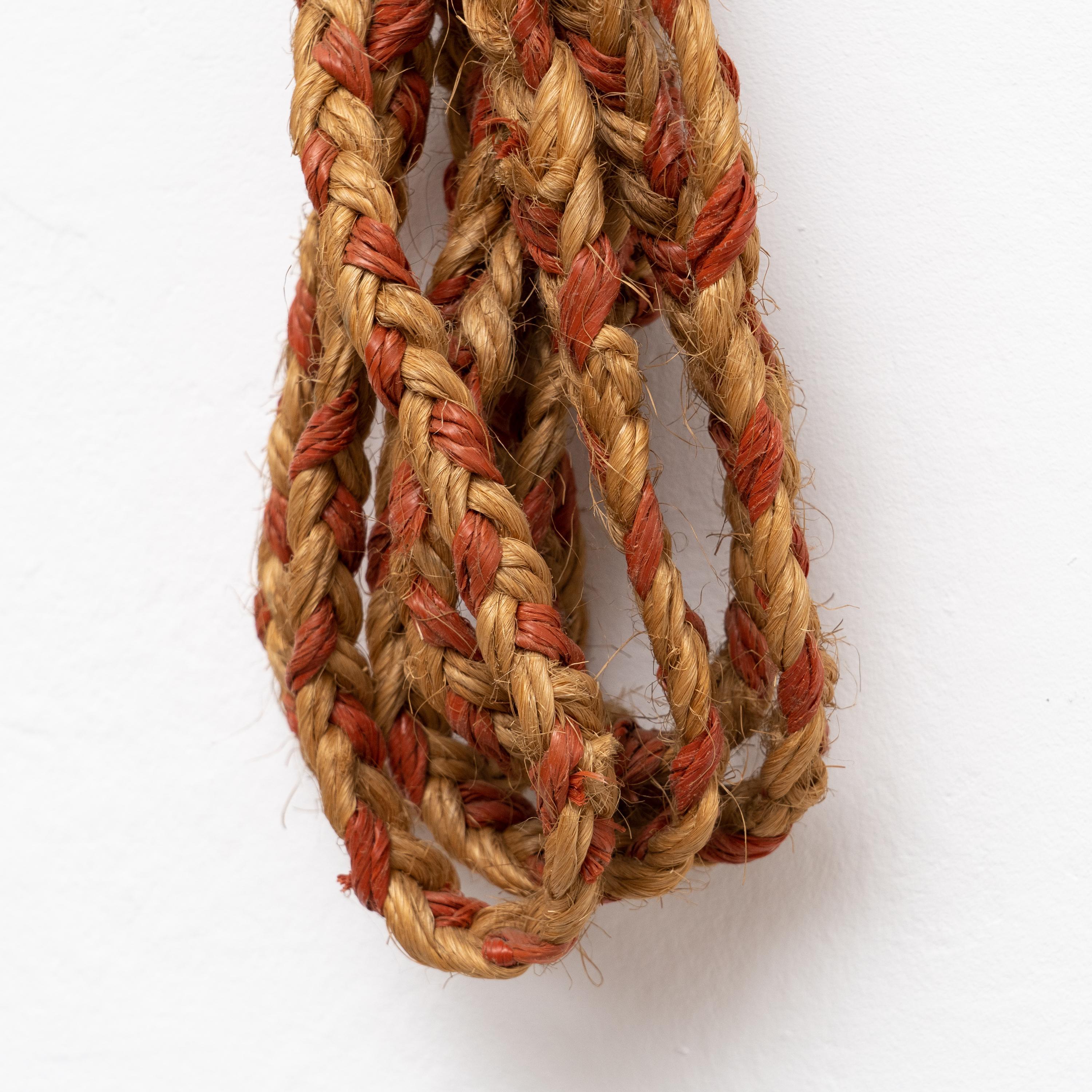Rare Hemp Rope Artwork, circa 1980 For Sale 5