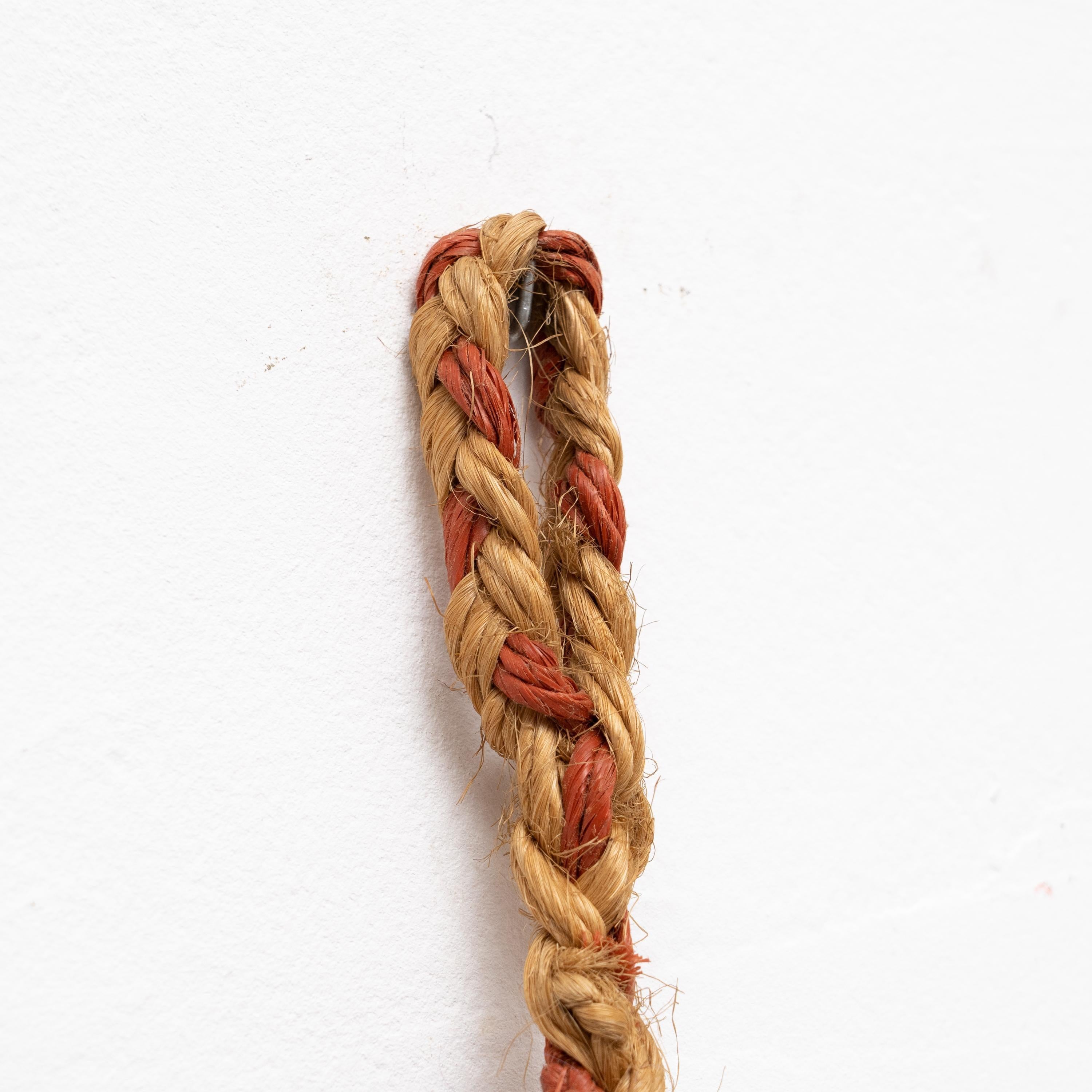 Rare Hemp Rope Artwork, circa 1980 For Sale 1