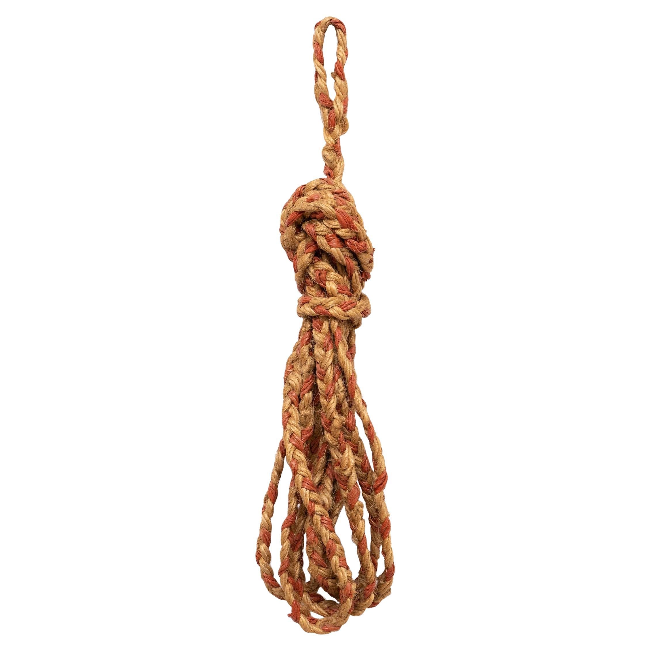 Rare Hemp Rope Artwork, circa 1980 For Sale