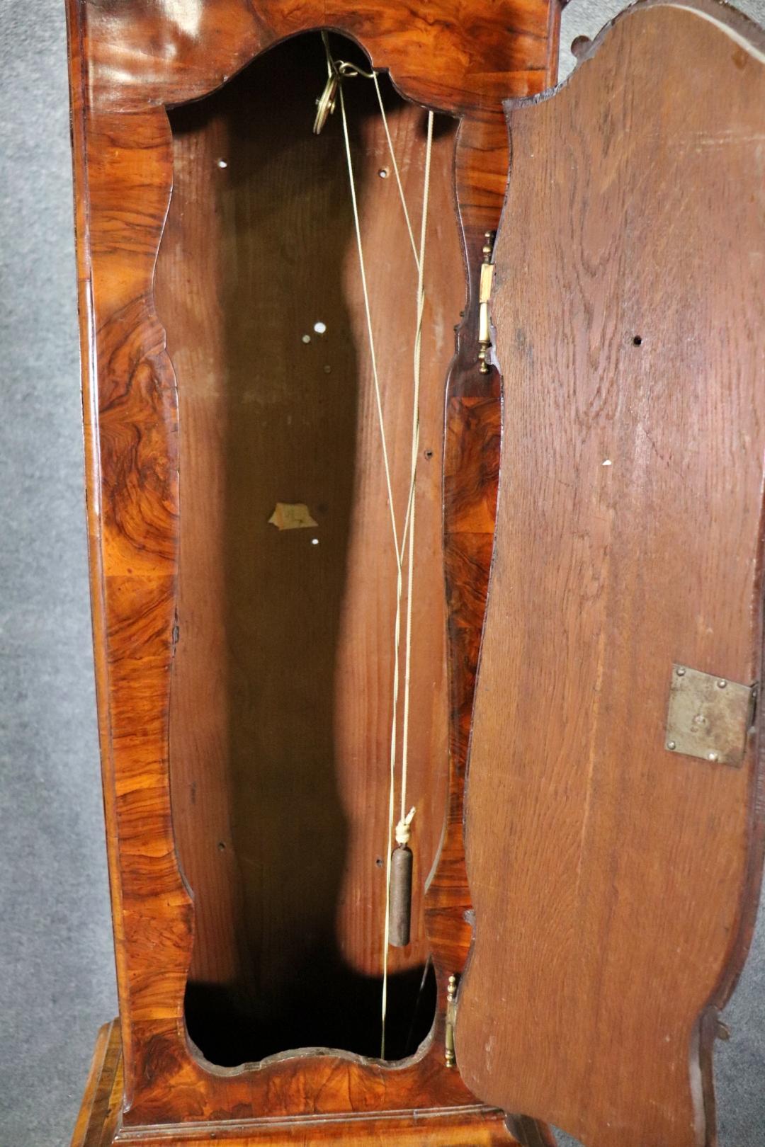 Rare Hendrick Schoonbeck Dutch Marquetry Tall Case Grandfather Clock 5
