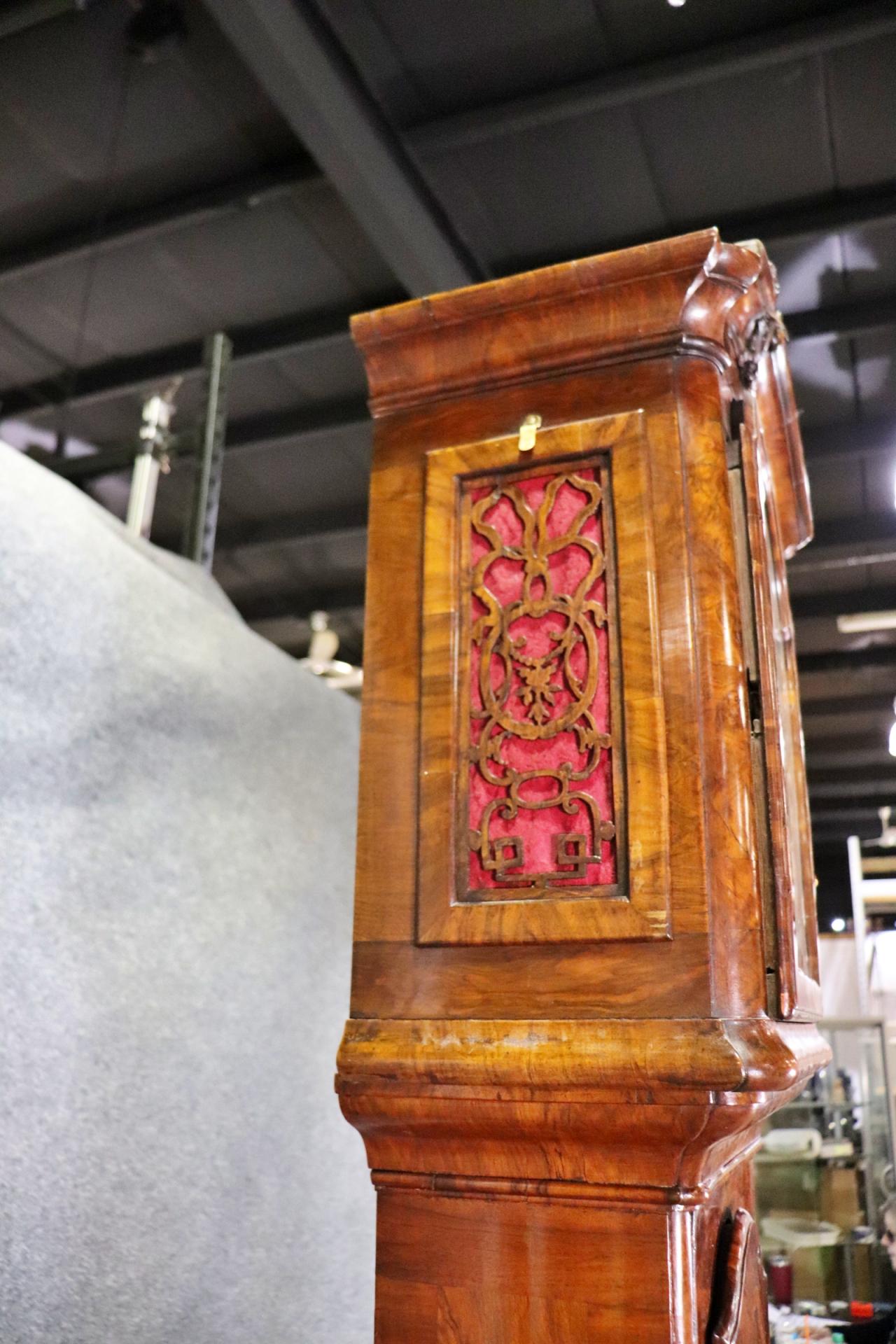 Rare Hendrick Schoonbeck Dutch Marquetry Tall Case Grandfather Clock  For Sale 8