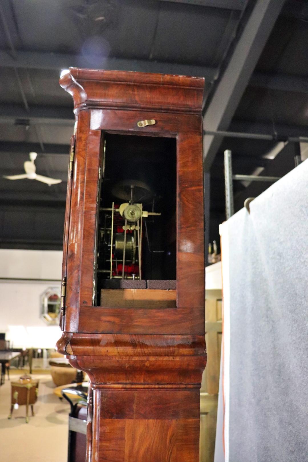 Rare Hendrick Schoonbeck Dutch Marquetry Tall Case Grandfather Clock  For Sale 11