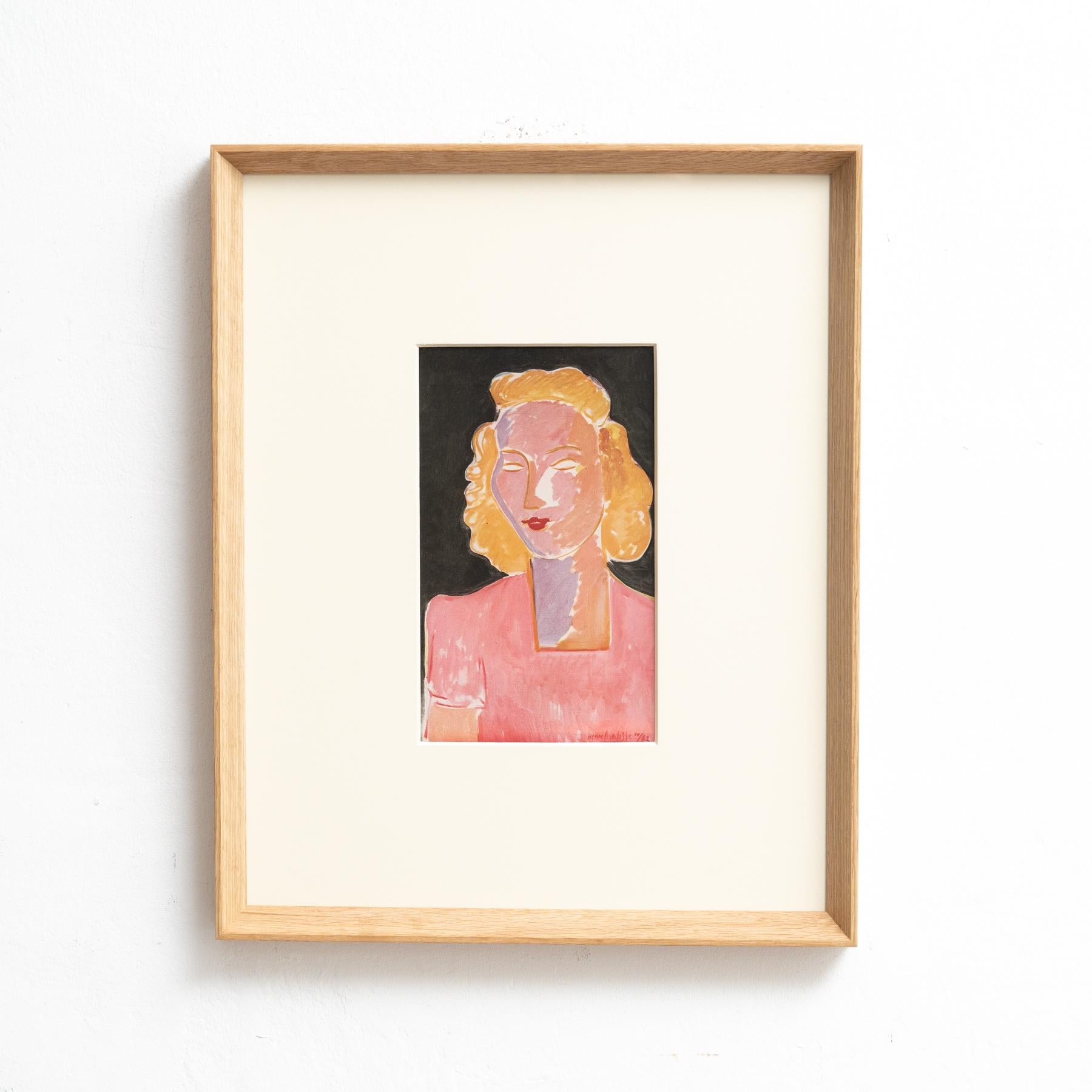 Mid-Century Modern Rare Henri Matisse Artwork, Editions du Chene, 1943 For Sale