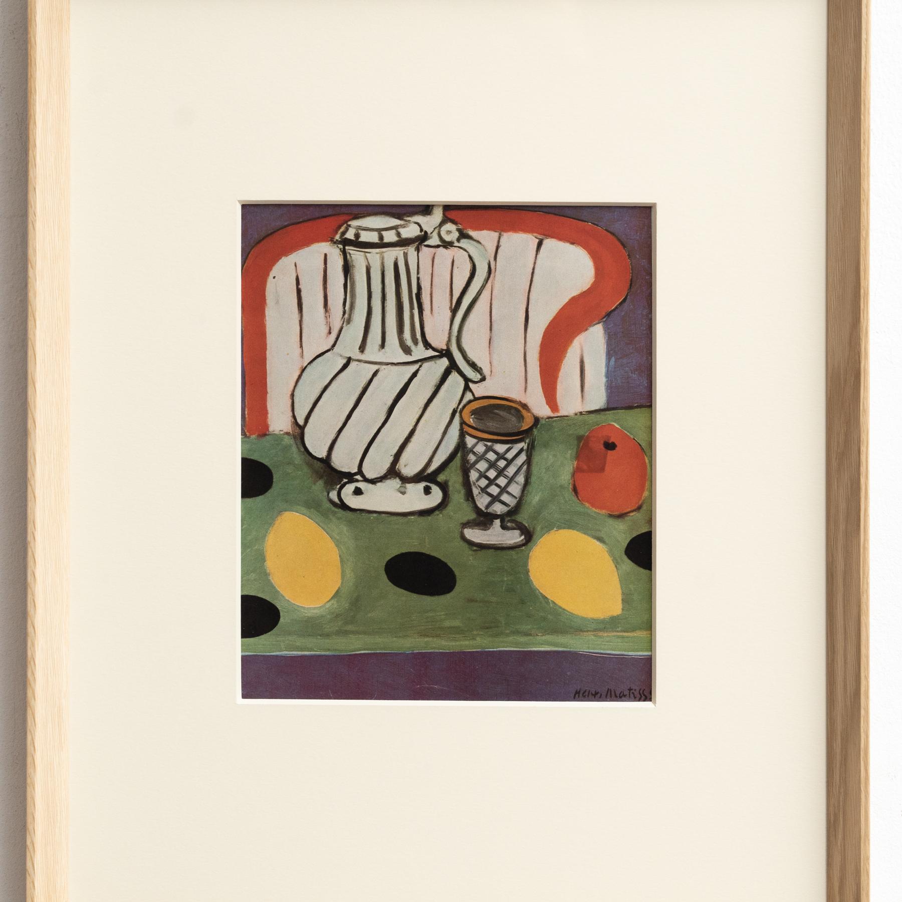 Mid-Century Modern Rare Henri Matisse Artwork, Editions du Chene, 1943 For Sale