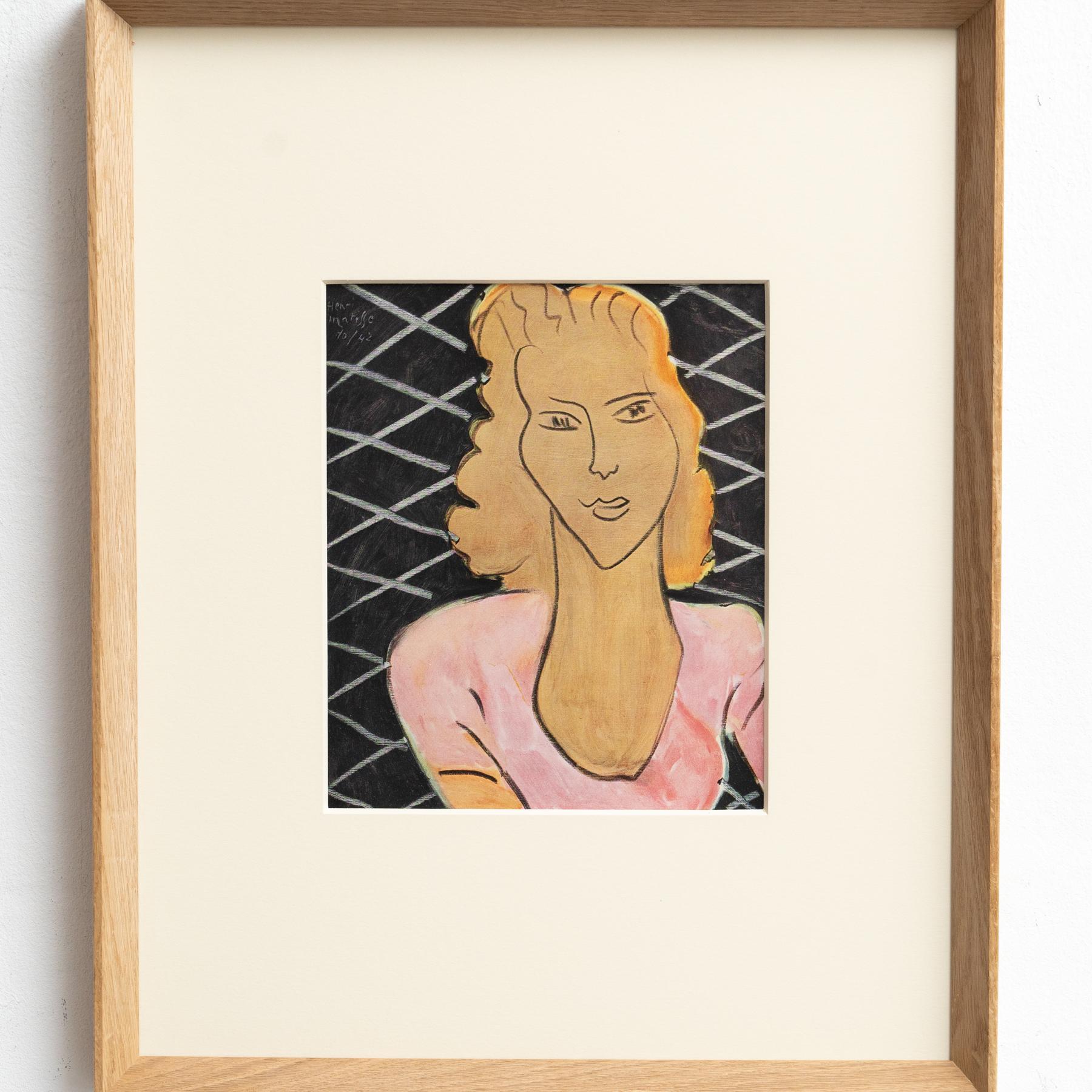 Mid-Century Modern Rare Henri Matisse Artwork, Editions du Chene, 1943 For Sale