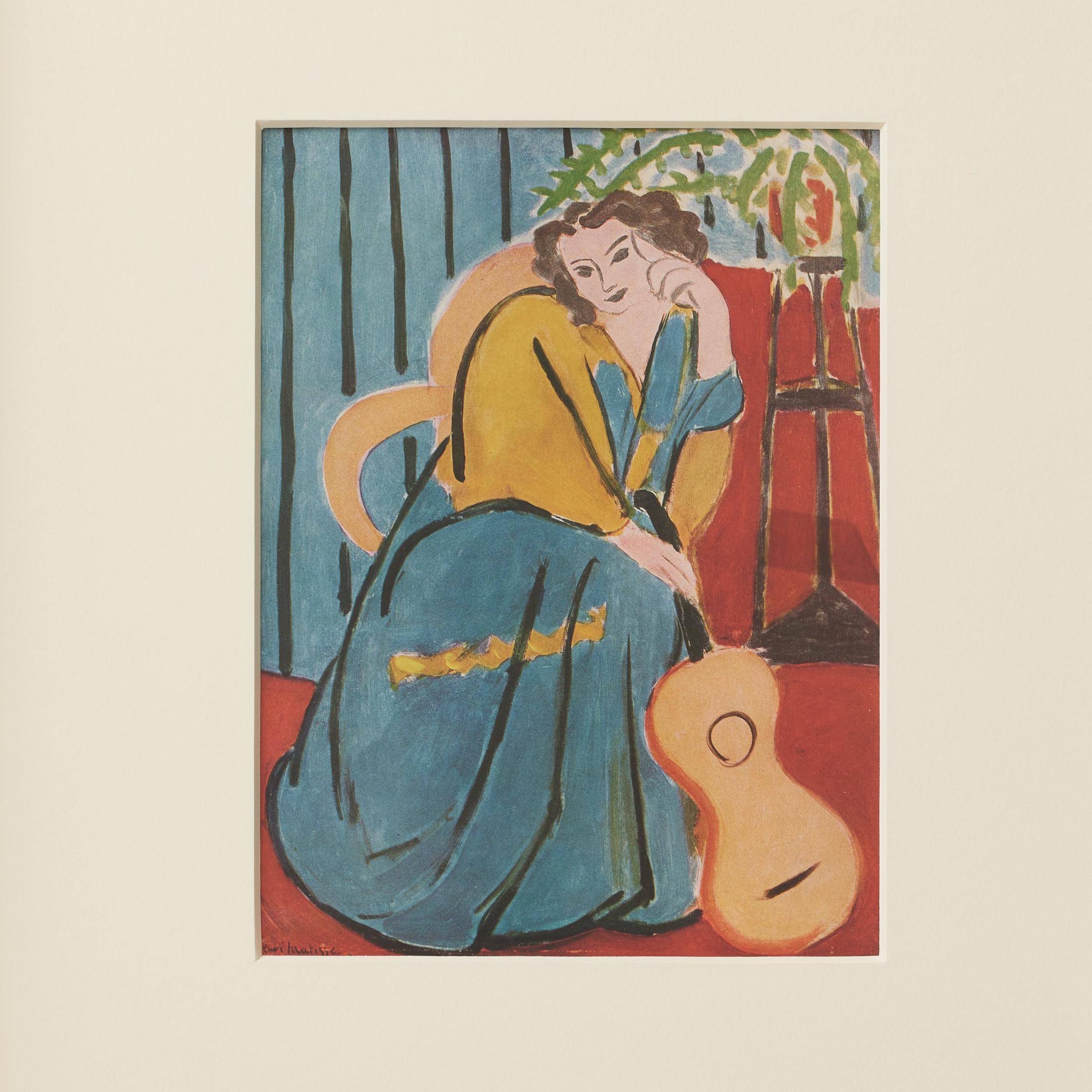 Mid-Century Modern Rare Henri Matisse Artwork, Editions du Chene, 1943 For Sale