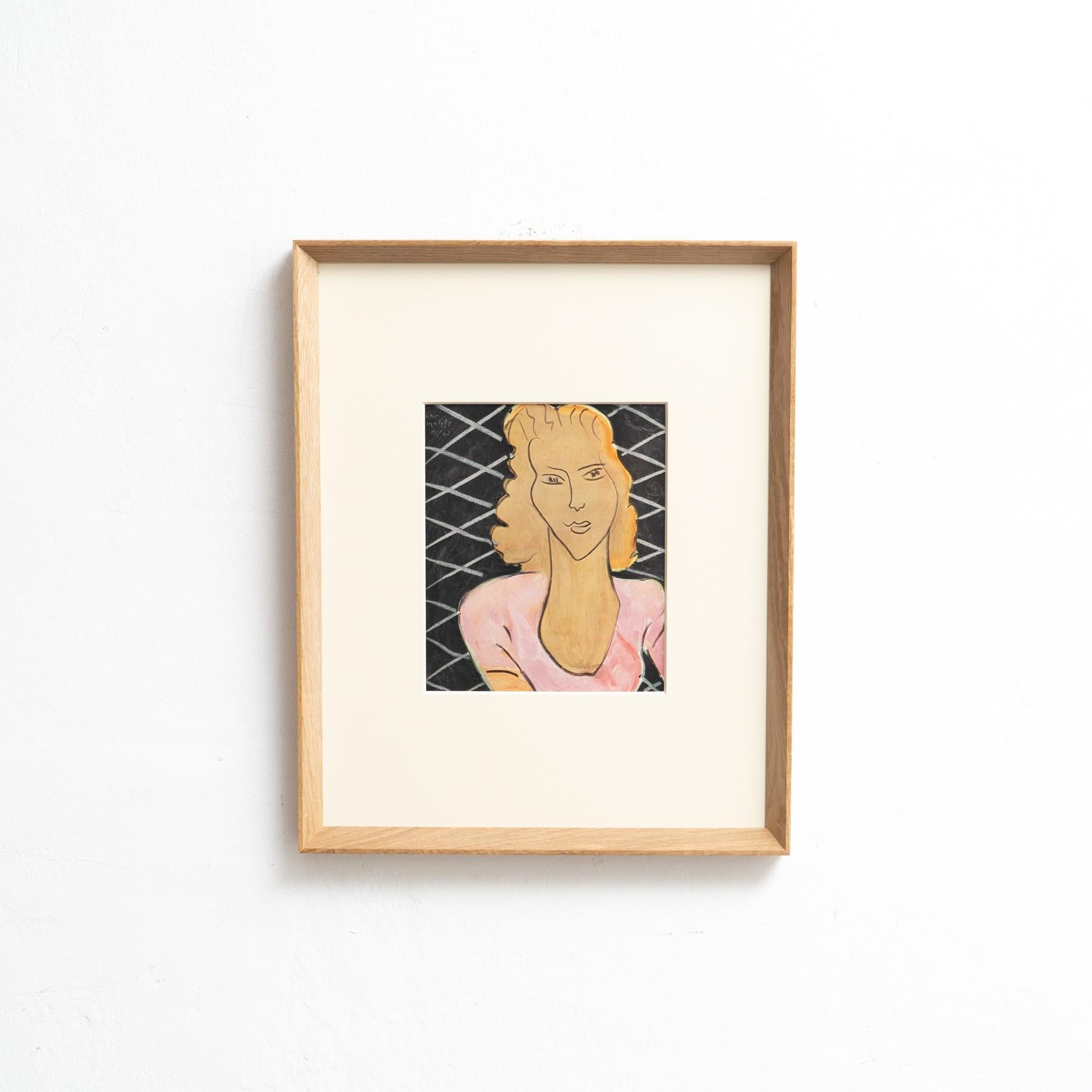 French Rare Henri Matisse Artwork, Editions du Chene, 1943 For Sale