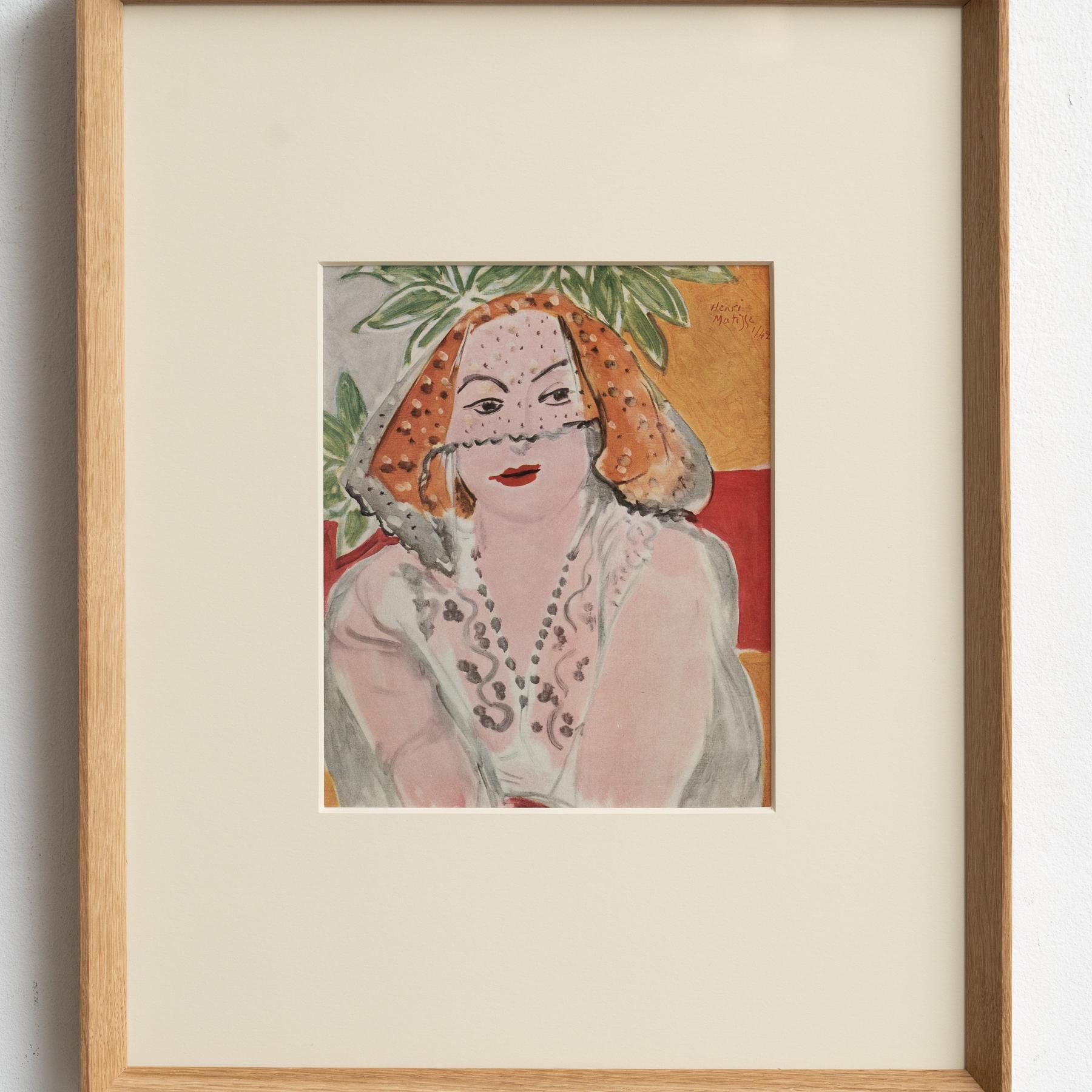 French Rare Henri Matisse Artwork, Editions du Chene, 1943 For Sale
