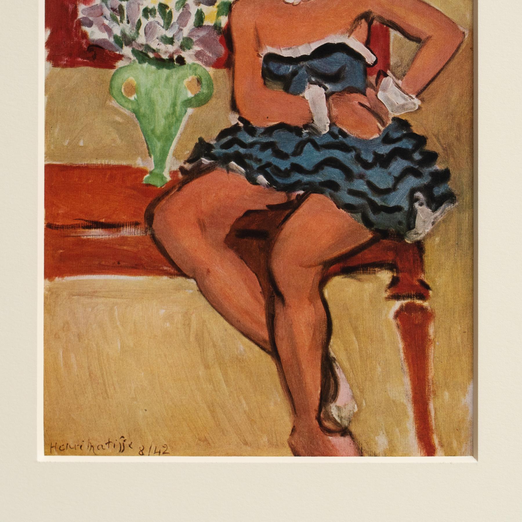 Rare Henri Matisse Artwork, Editions du Chene, 1943 In Good Condition For Sale In Barcelona, Barcelona