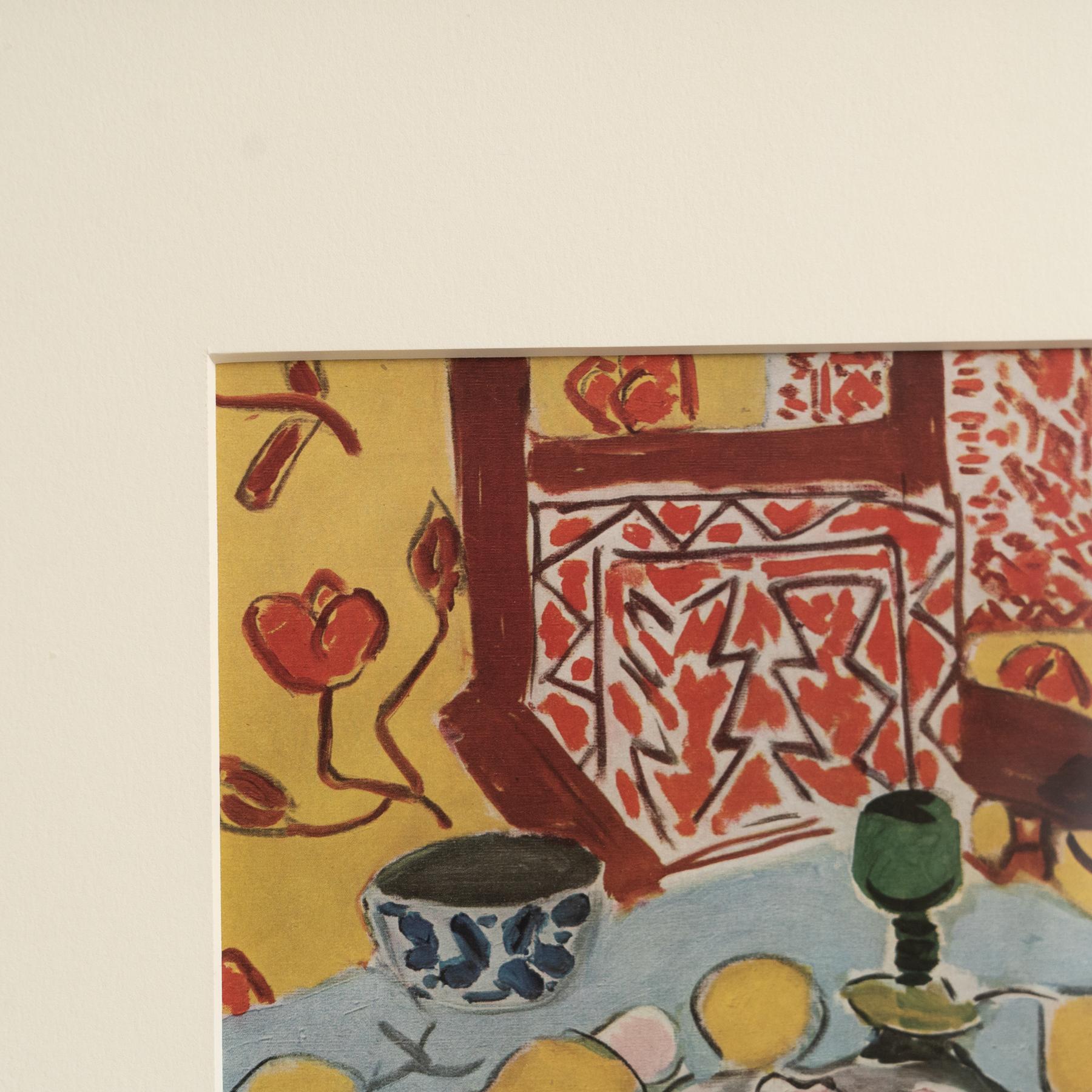 Carta Rara opera d'arte di Henri Matisse, Editions du Chene, 1943 in vendita