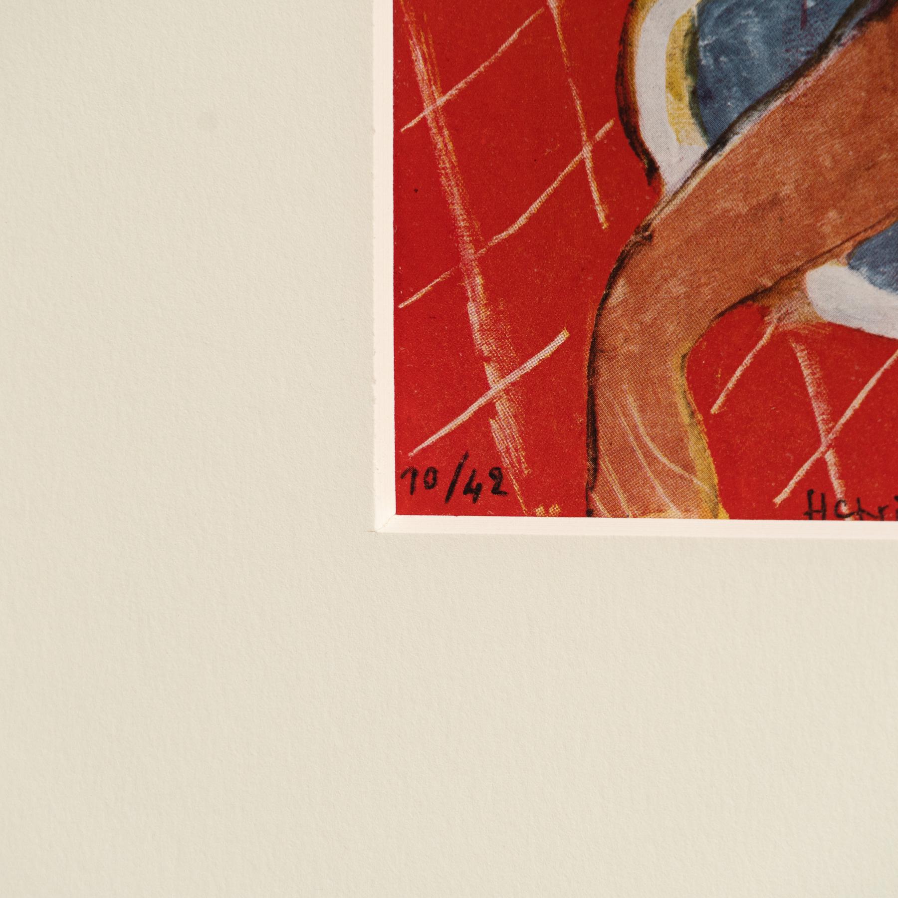 Carta Rara opera d'arte di Henri Matisse, Editions du Chene, 1943 in vendita