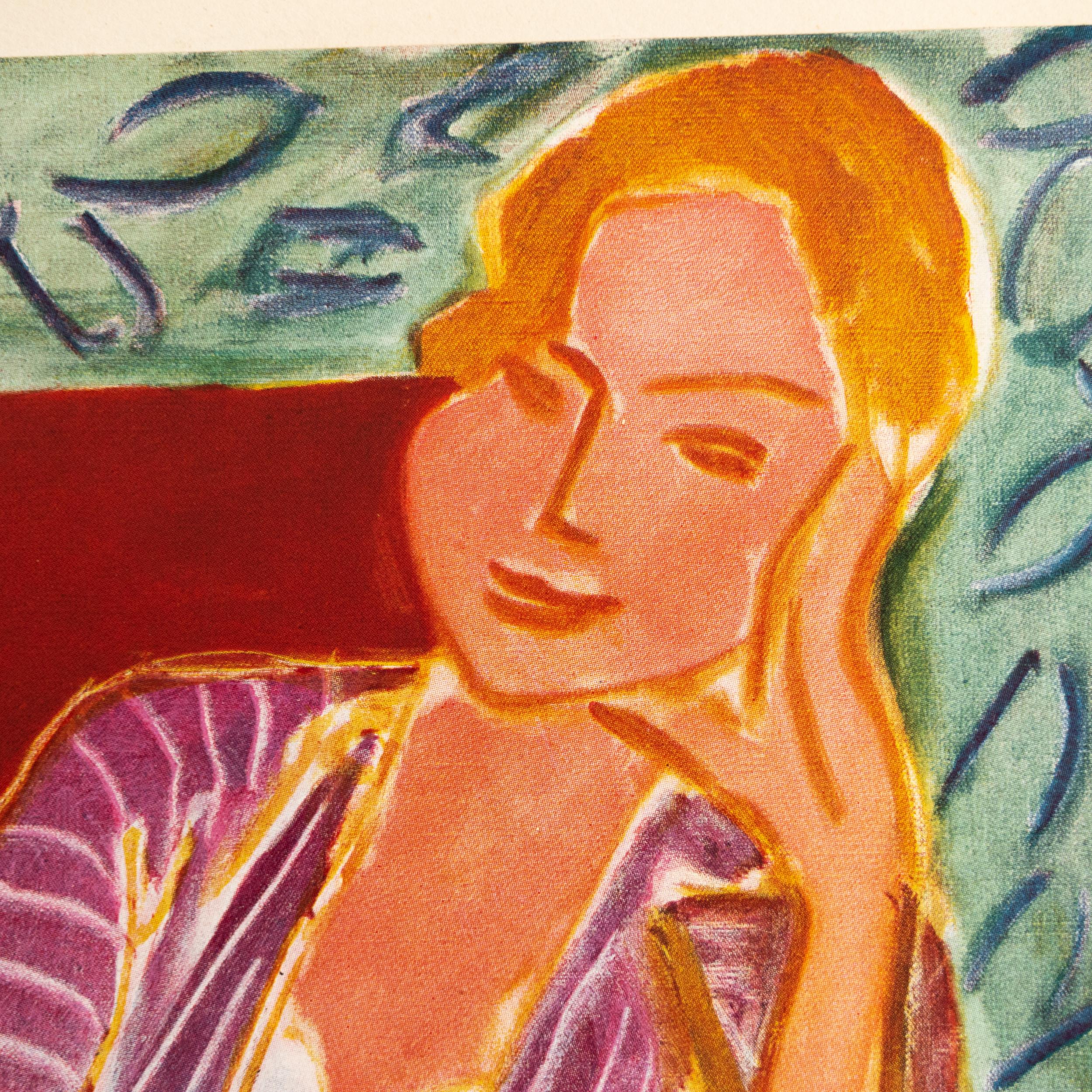 Mid-20th Century Rare Henri Matisse Lithograph, Editions du Chene, 1943