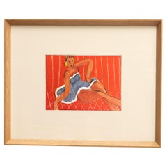 Antique Rare Henri Matisse Lithograph, Editions du Chene, 1943