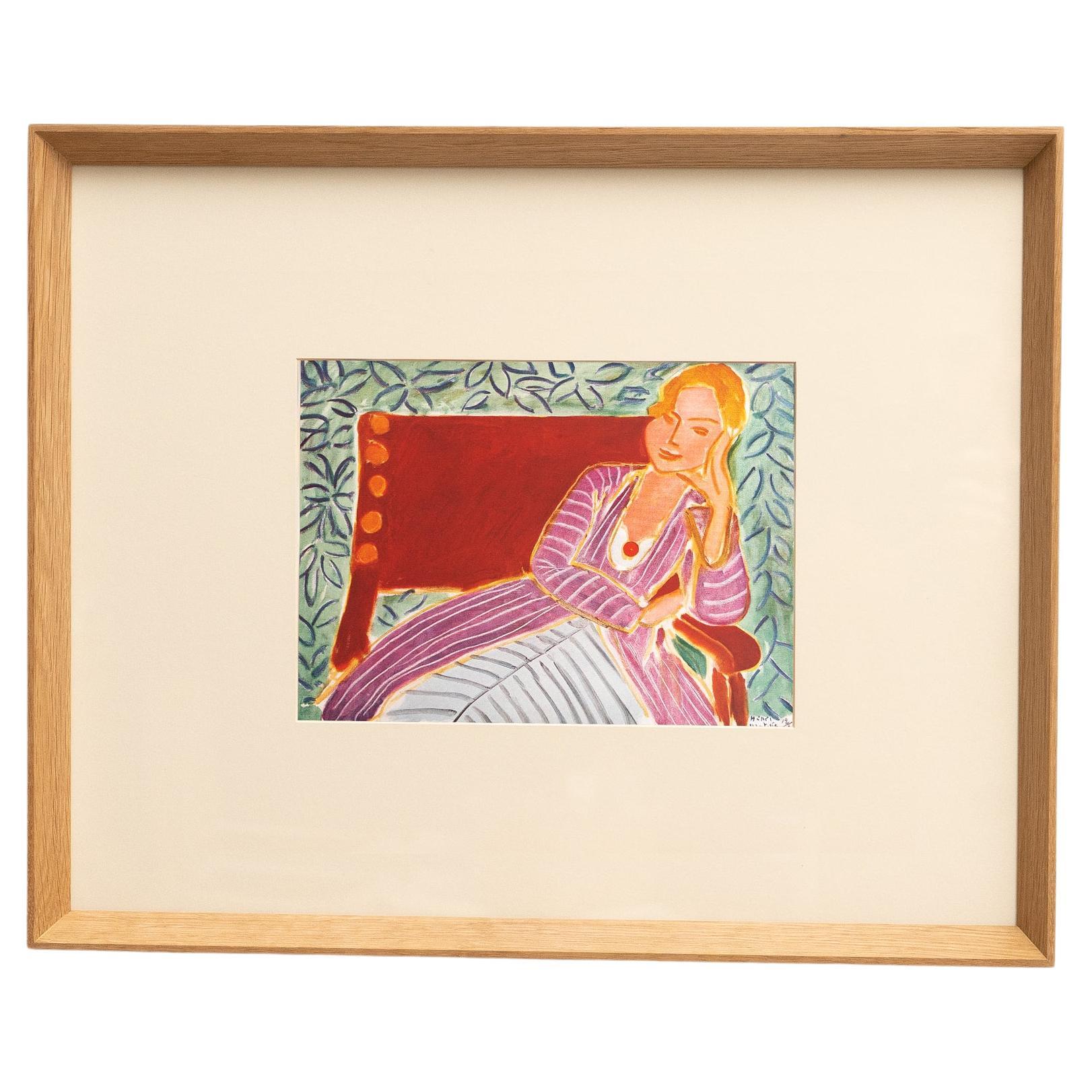 Seltene Lithographie von Henri Matisse, Editions du Chene, 1943