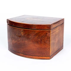 Rare Hepplewhite Tea Caddy with Bow Front Form