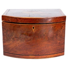 Rare Hepplewhite Tea Caddy with Bow Front Form