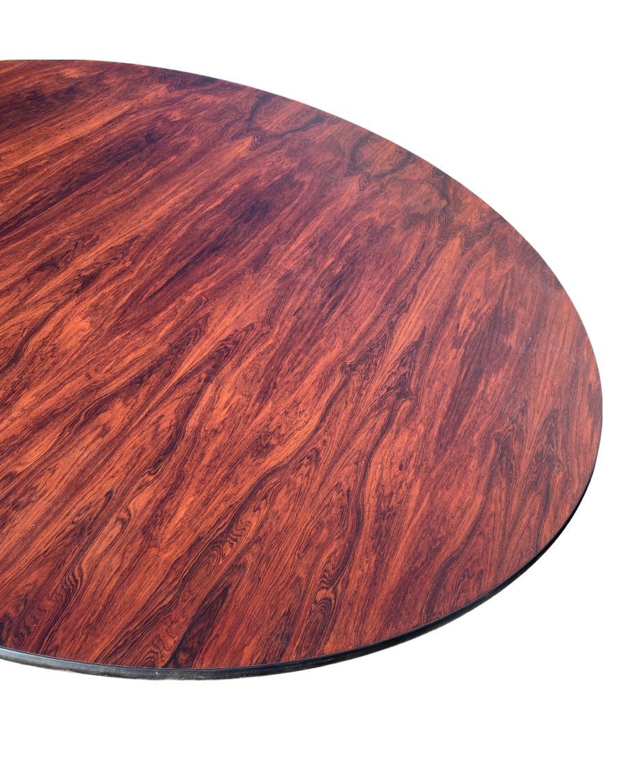 20th Century Rare Herman Miller Eames Round Dining Table in Rosewood