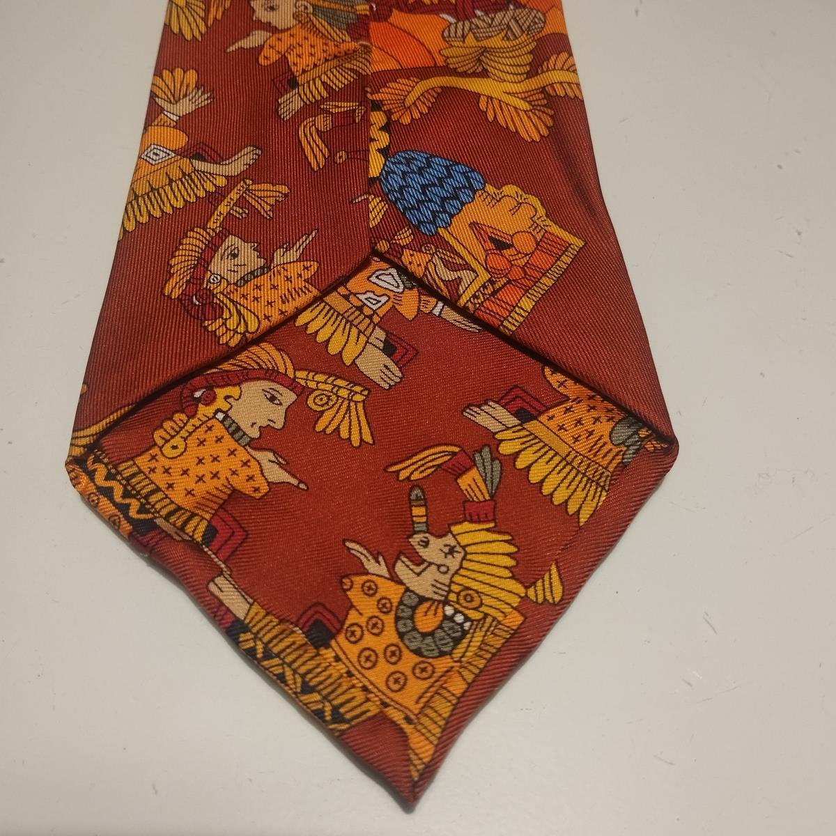 Rare Hermès American Indians Tie For Sale 1