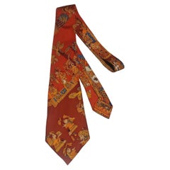 Seltene Hermès Amerikanische Indianer Krawatte