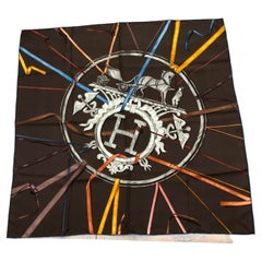 Rare HERMES "Attrape tes Reves" 35" x 35" Silk Scarf