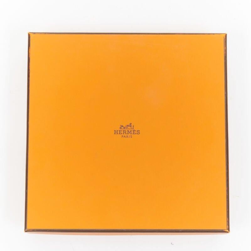 rare HERMES Bandeau Femme Mistinguette 100% silk blue yellow adjustable headband For Sale 4