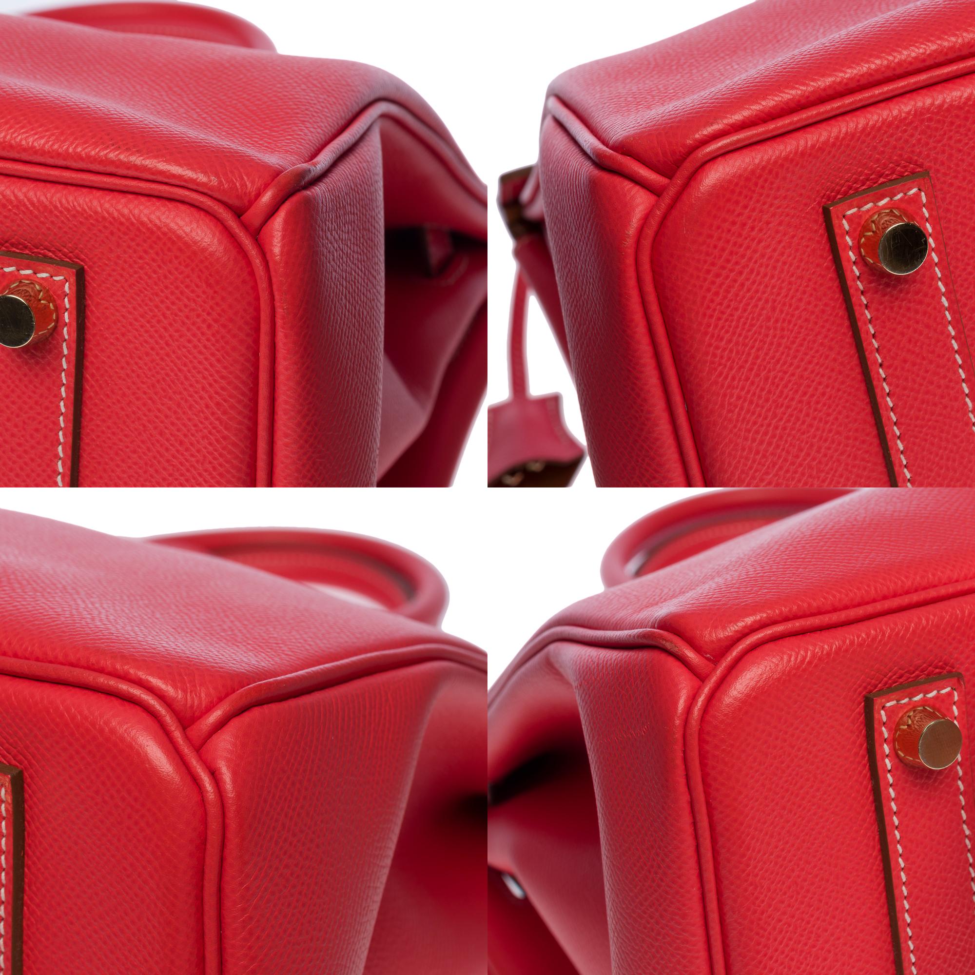 Rare Hermès Birkin 35 Candy handbag in Rose Jaïpur Epsom leather, Permabrass HW 5