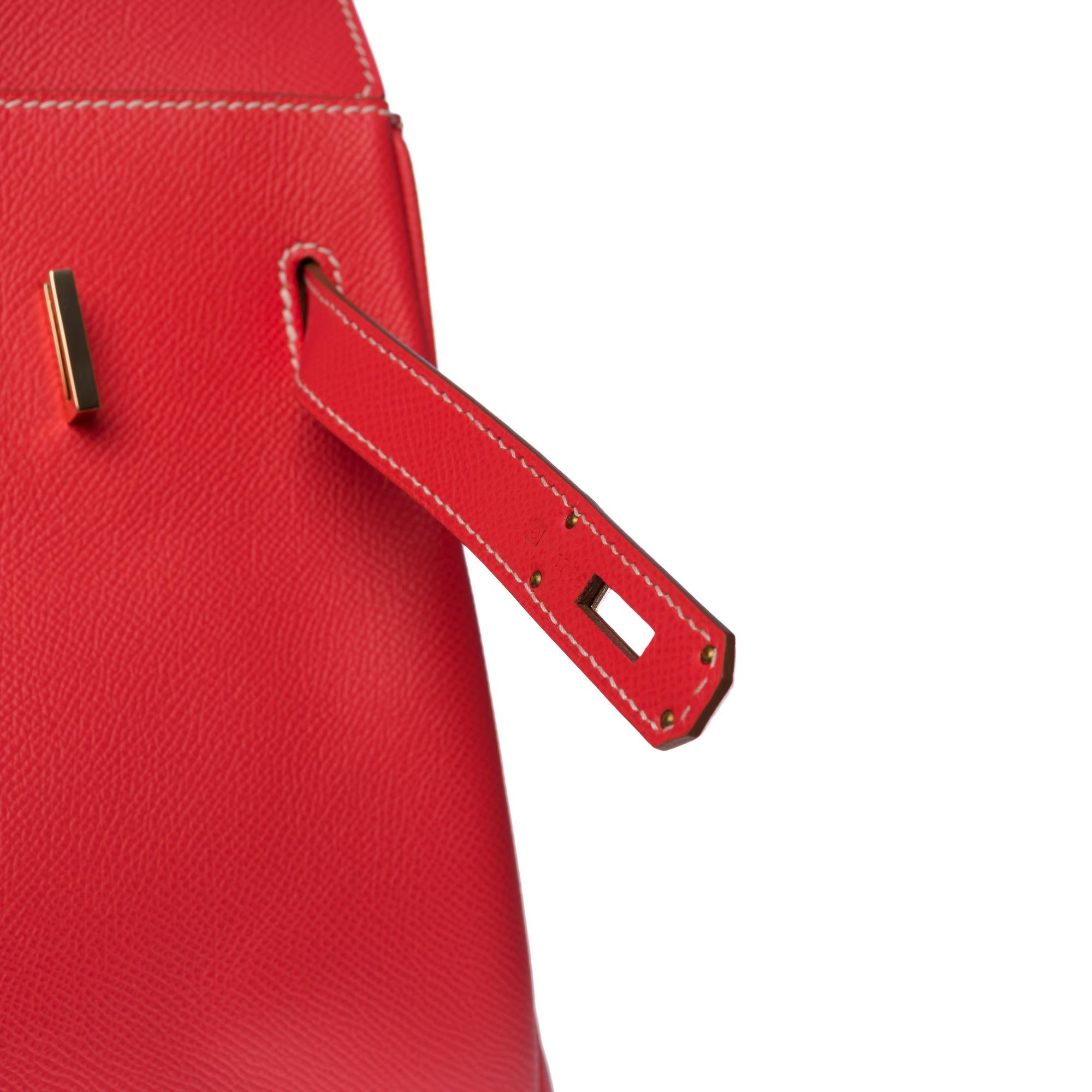 Rare Hermès Birkin 35 Candy handbag in Rose Jaïpur Epsom leather, Permabrass HW 1