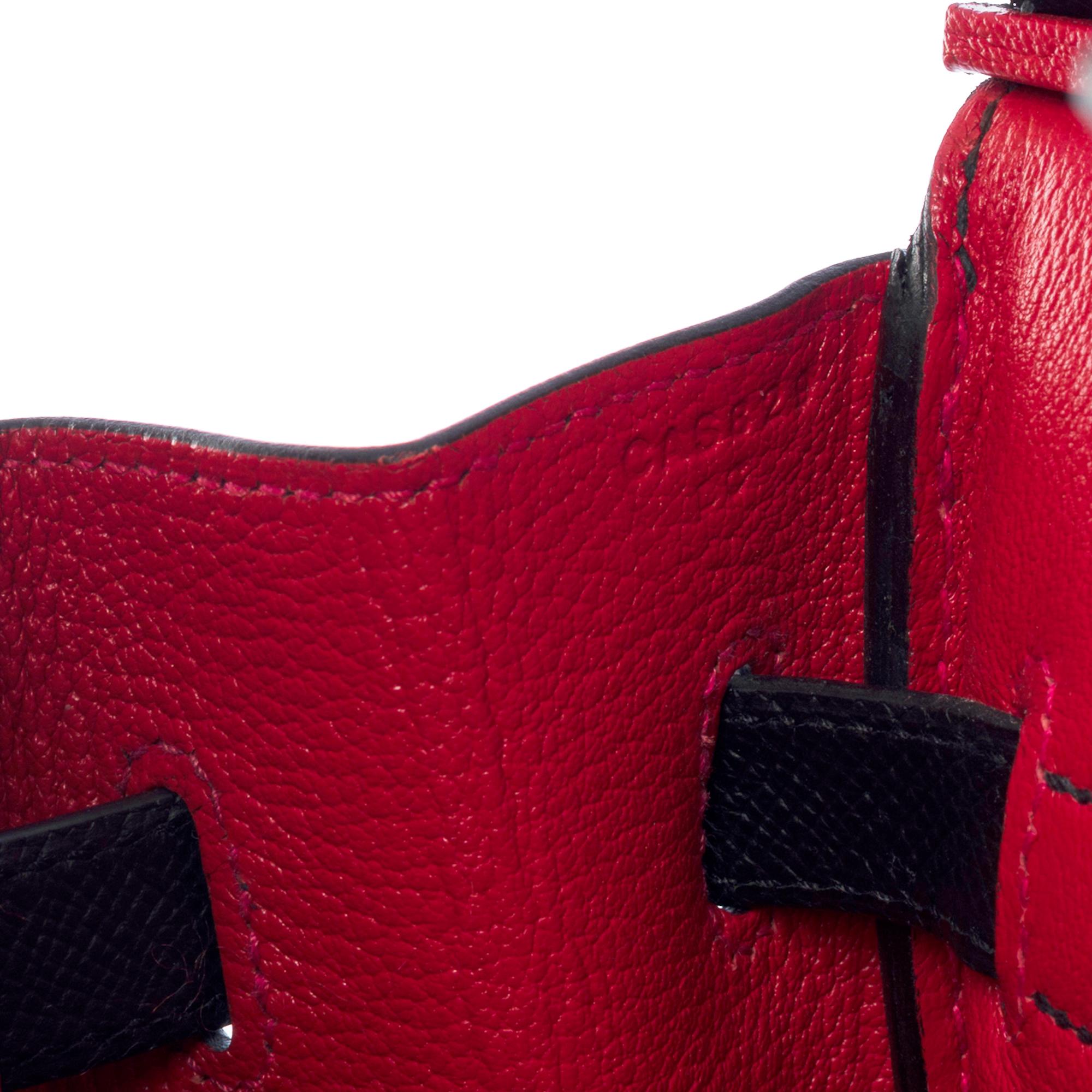 Rare Hermès Birkin 35 HSS (Special Order) handbag in black epsom leather, BGHW 2