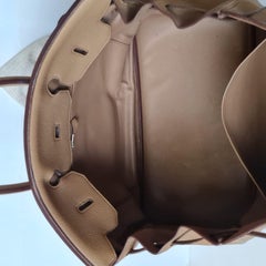 Rare Hermes Birkin 40 Biscuit Togo Leather Bag