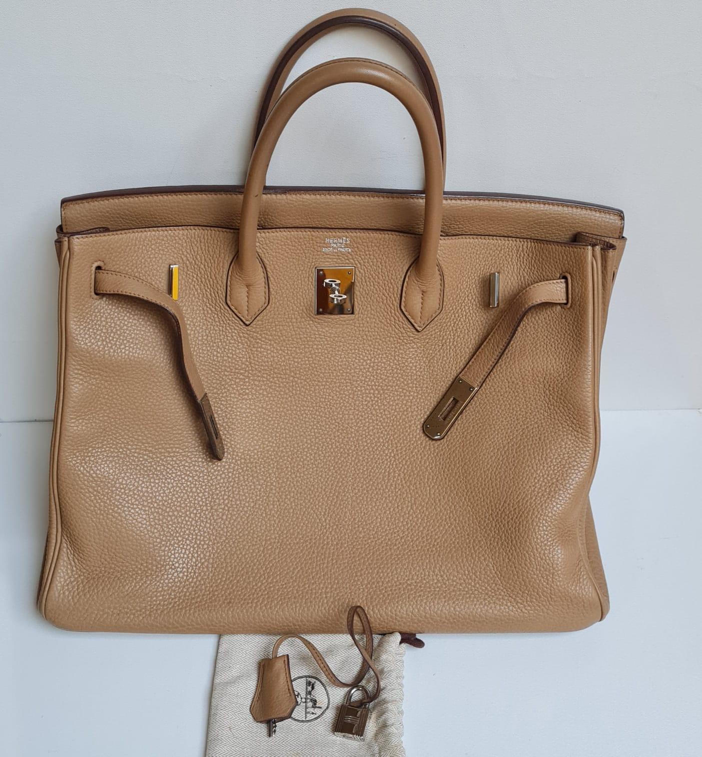 Rare Hermes Birkin 40 Biscuit Togo Leather Bag In Good Condition In Jakarta, Daerah Khusus Ibukota Jakarta