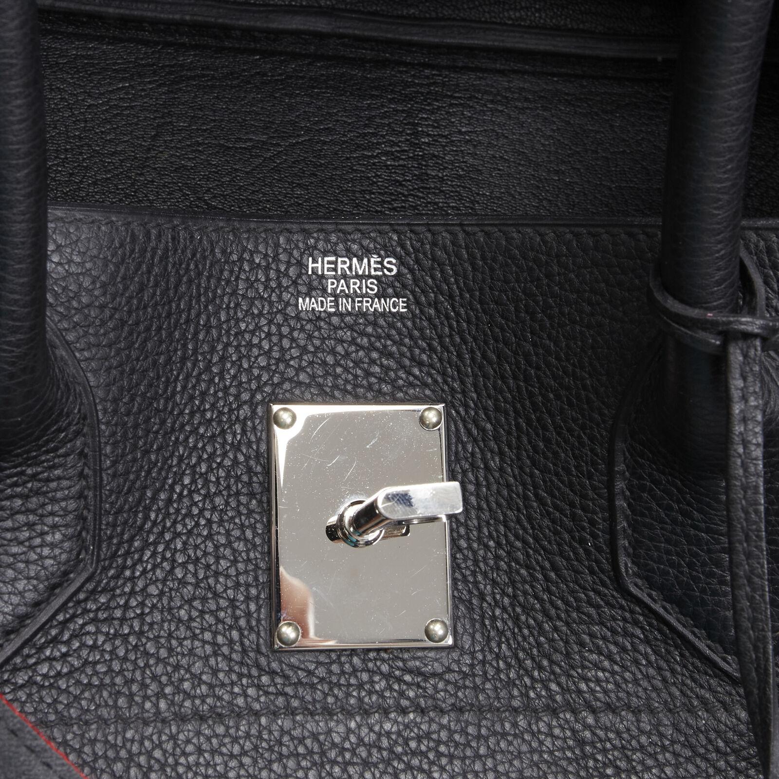 Hermès - Sac à bandoulière long en cuir togo noir « Birkin Jean Paul Gaultier » PHW, rare 4