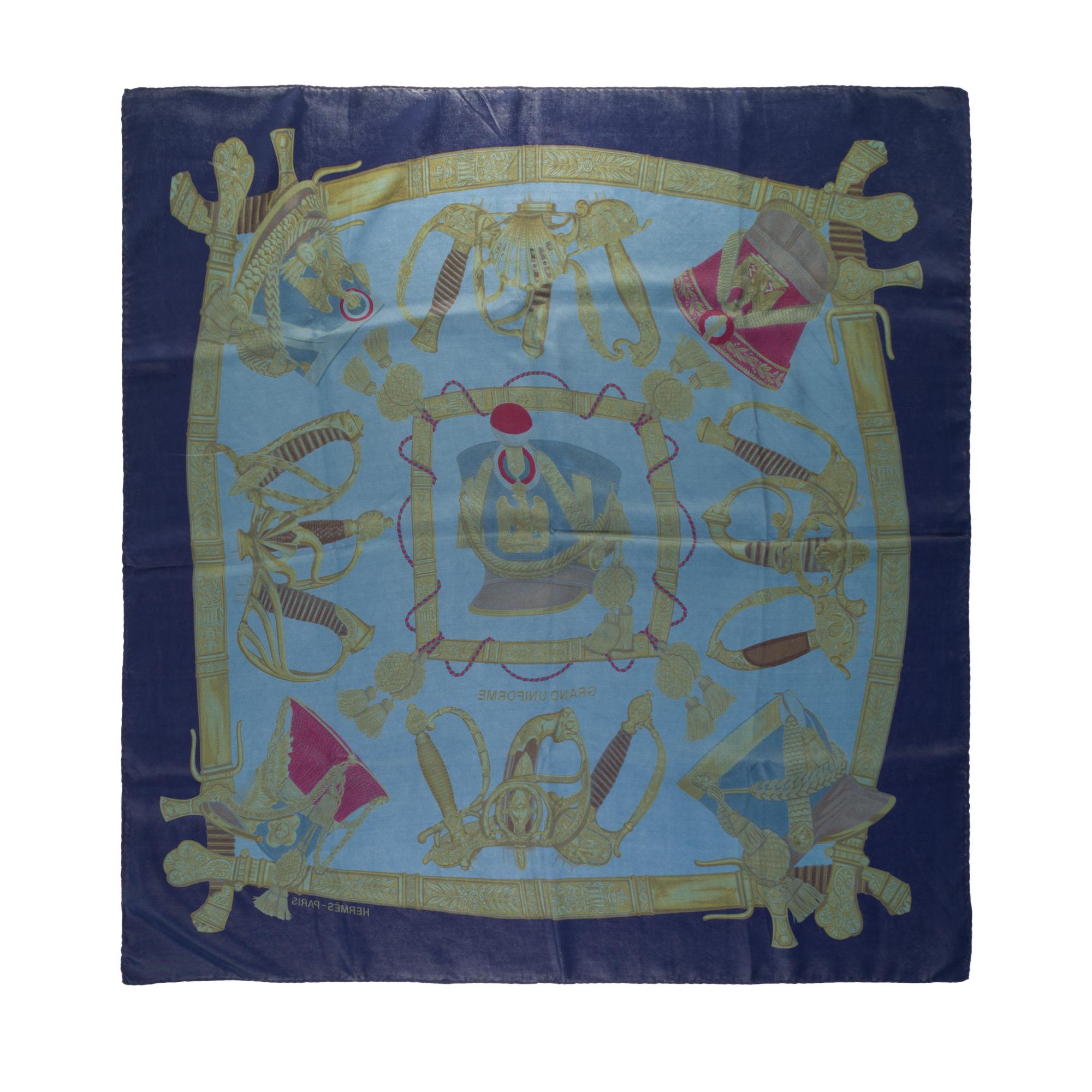 HERMES Paris Made in France X Hermesmatic Carré in twill di seta stampato e intitolato 