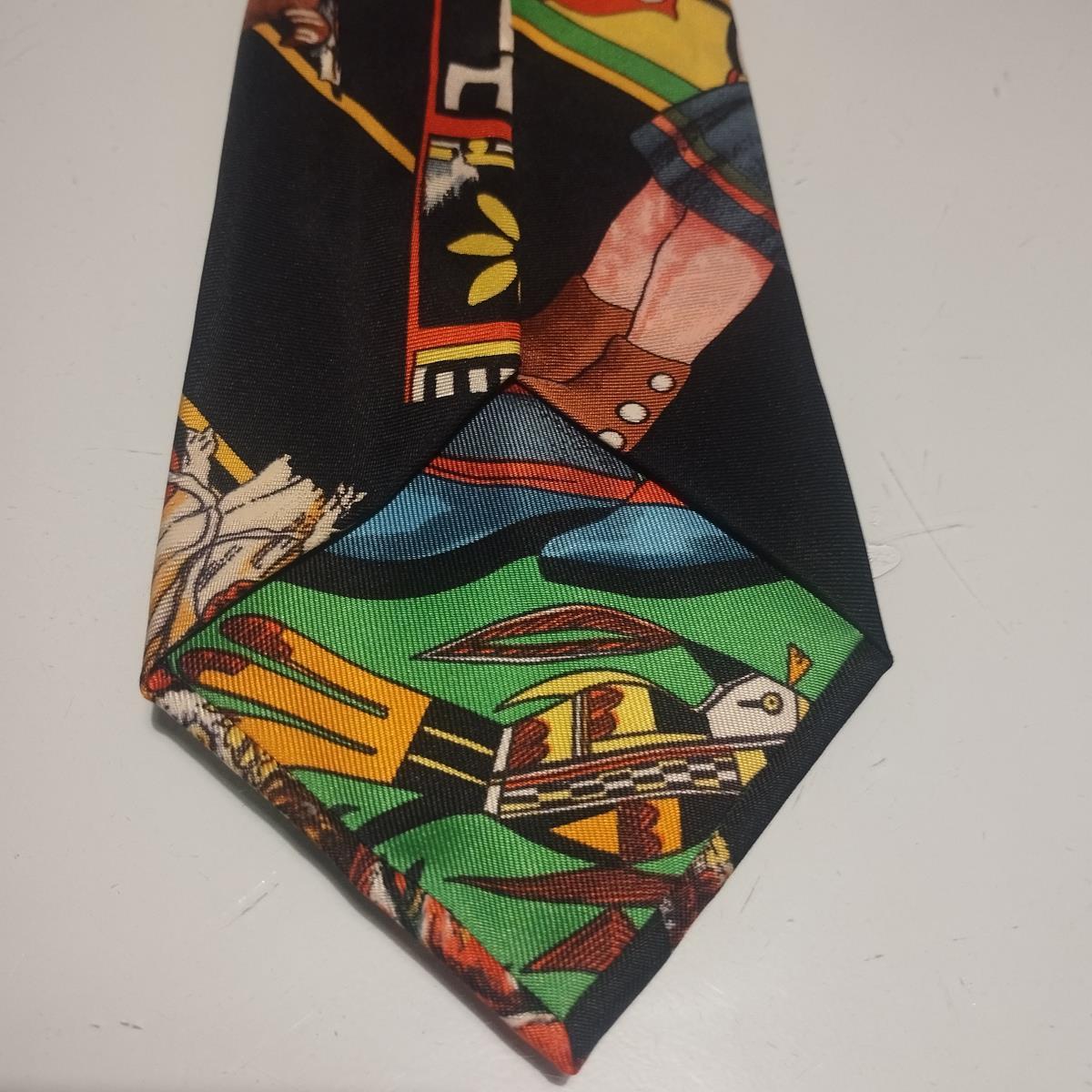 Rare Hermès Circus Silk Tie For Sale 2