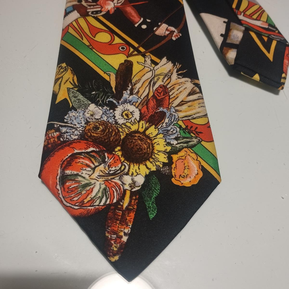 From a private collection
Rare, chic and funny Hermès tie
Circus theme
100% Silk
Made in France
Multicolored print on black base
Great conditions
Fast shipping from Italy included in the price !
