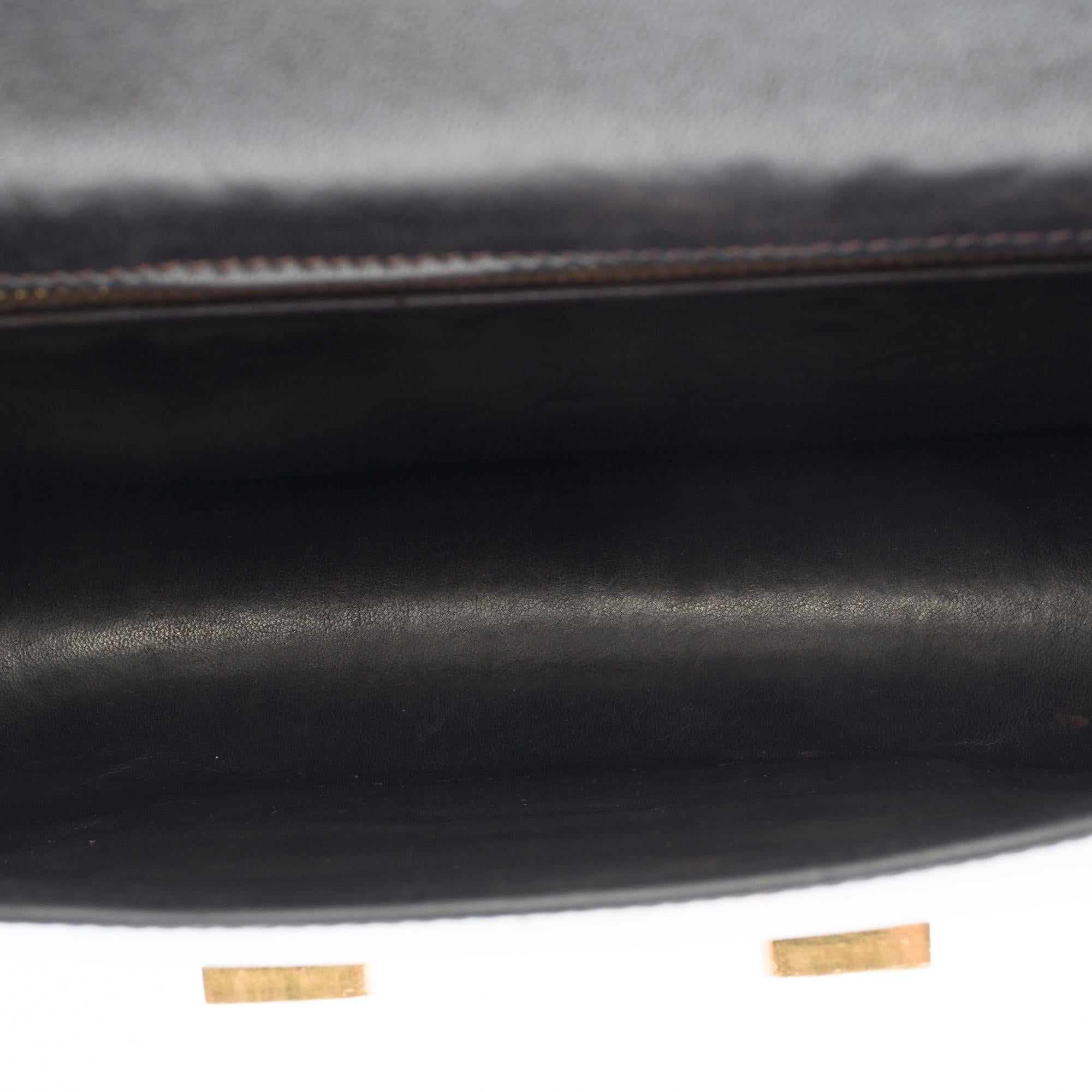 Rare Hermes Constance 23 shoulder bag in brown calfskin leather, gold hardware ! 1