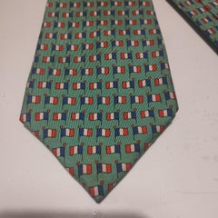 Rare Hermès French Flag Silk Tie