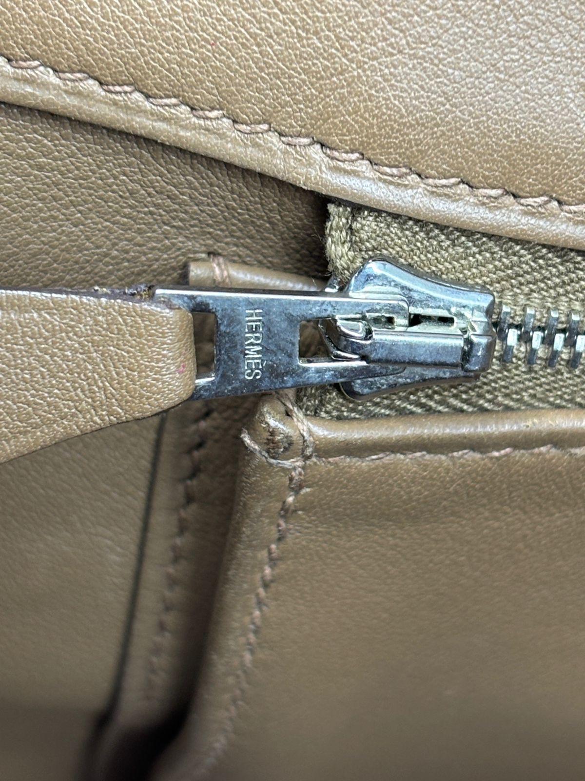 Rare Hermes Gold Swift Leather Shadow Birkin 35 Bag 2
