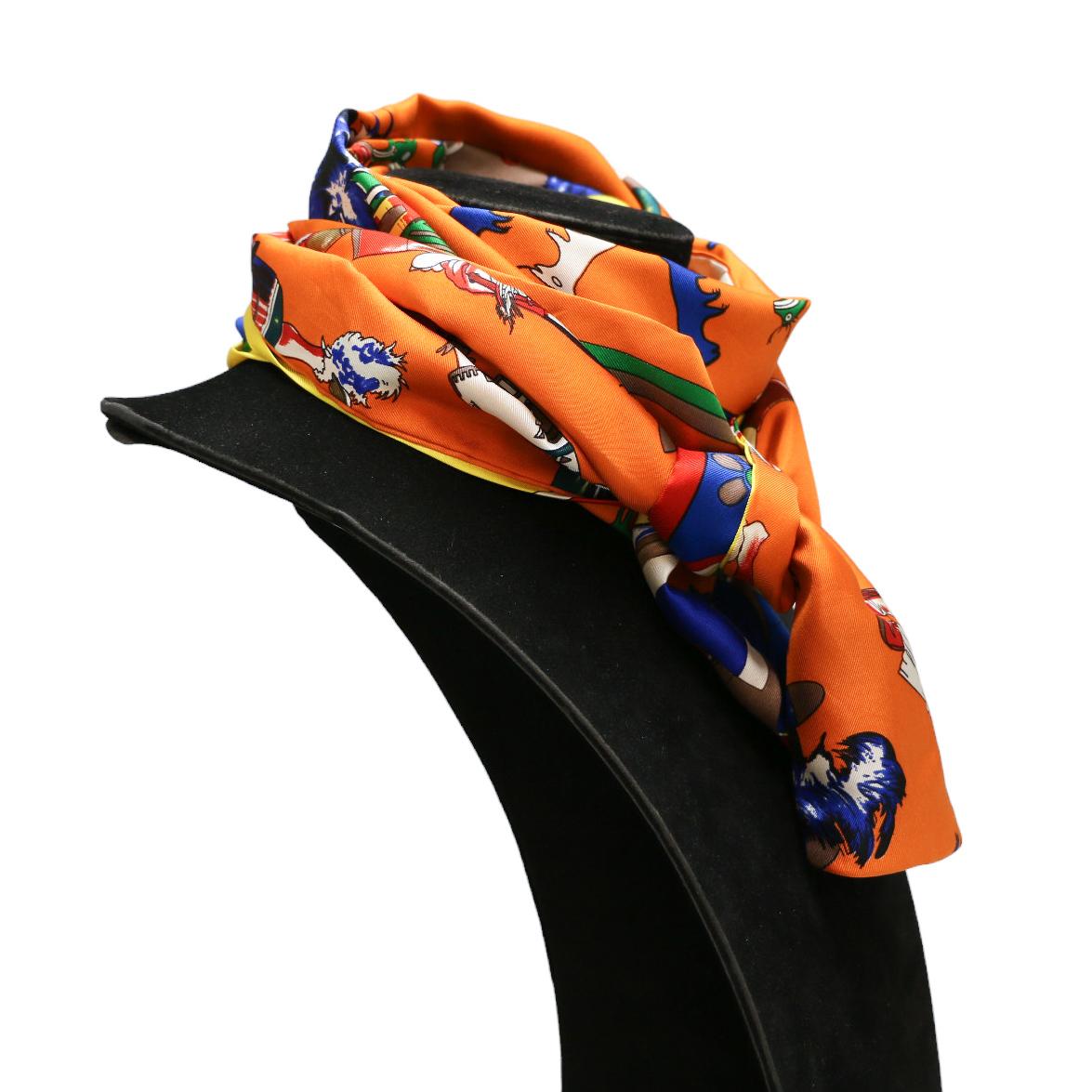 Rare Hermès Kachinas large Twilly For Sale 2